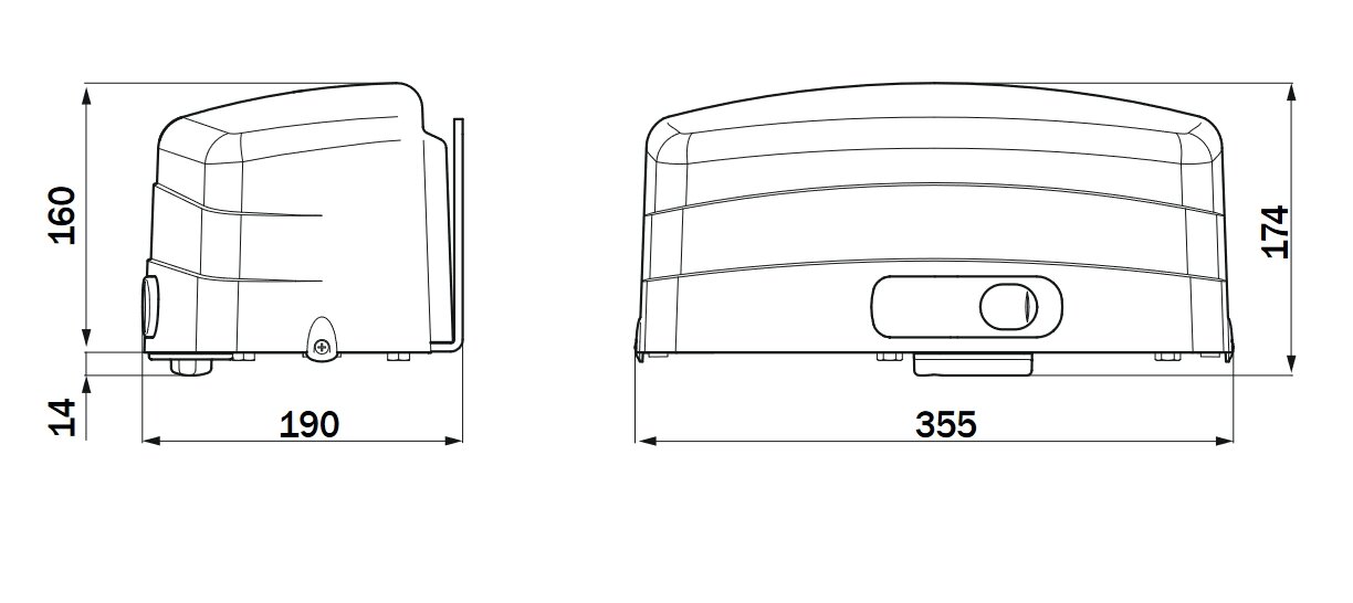 R23/371 - Pákový pohon Roger Technology | Epohony.cz